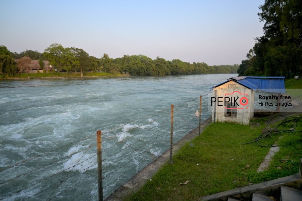 
									Beautiful scenic view of water river from Punjab India