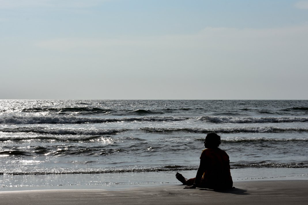 Mature women on GOA beach