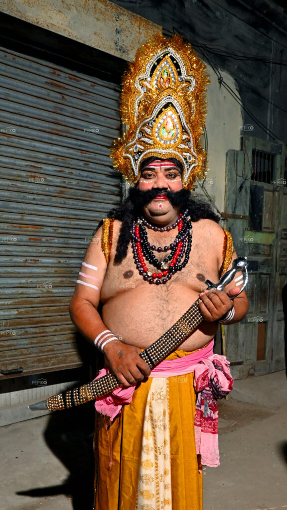 
									Portrait of person in Raavan’s costume