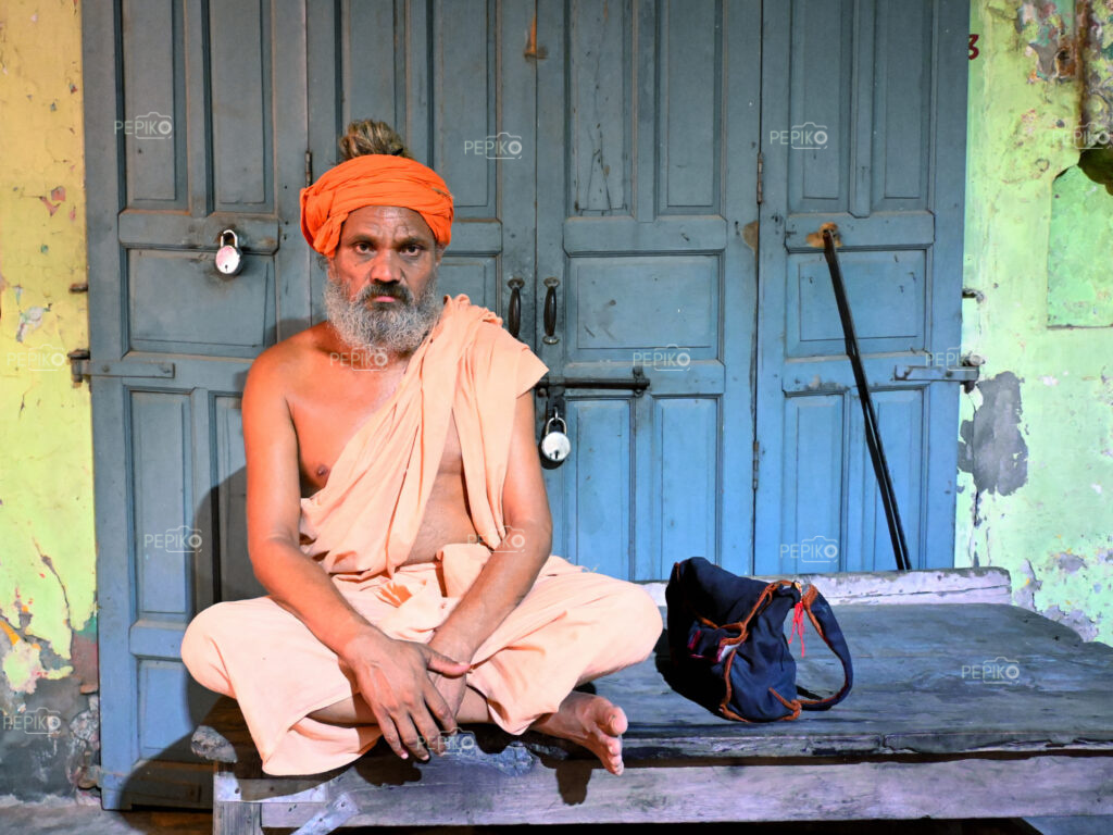 
									Portrait of a  Sant from India