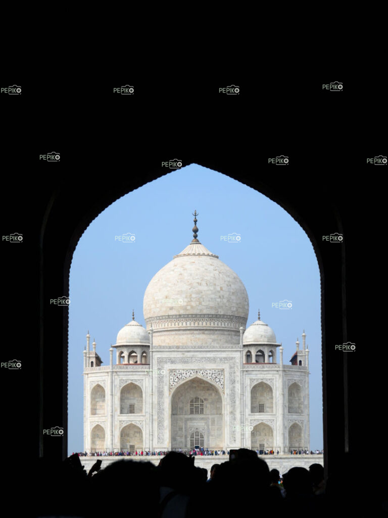 First look of The Taj Mahal, India from main entry